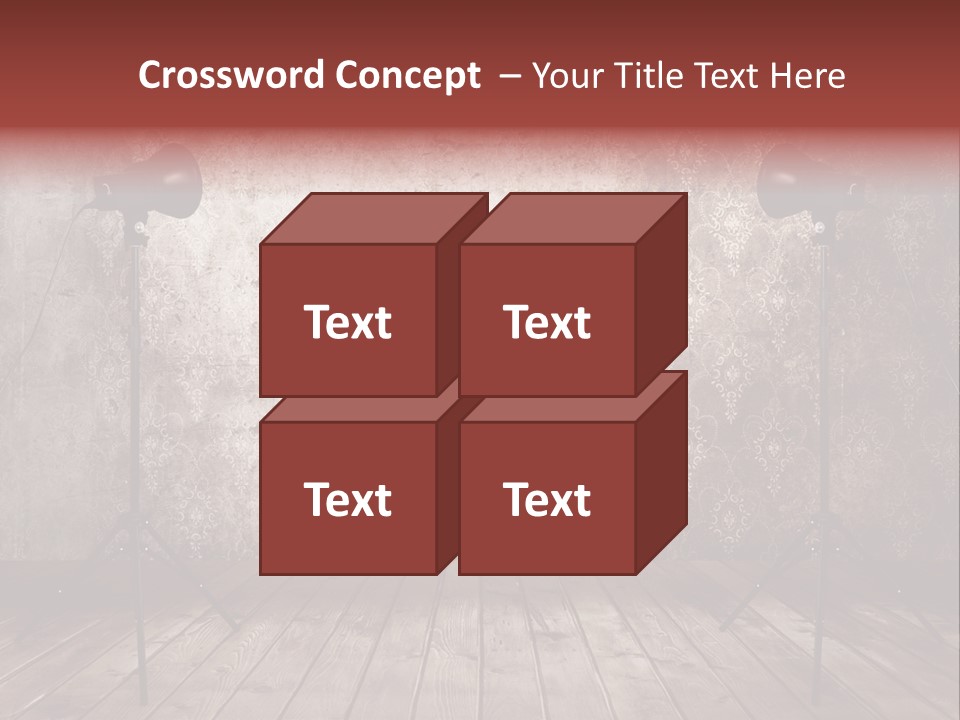 Grunge Equipment Floor PowerPoint Template
