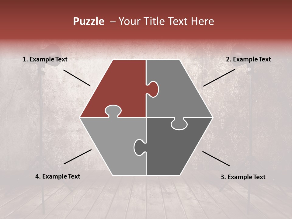 Grunge Equipment Floor PowerPoint Template