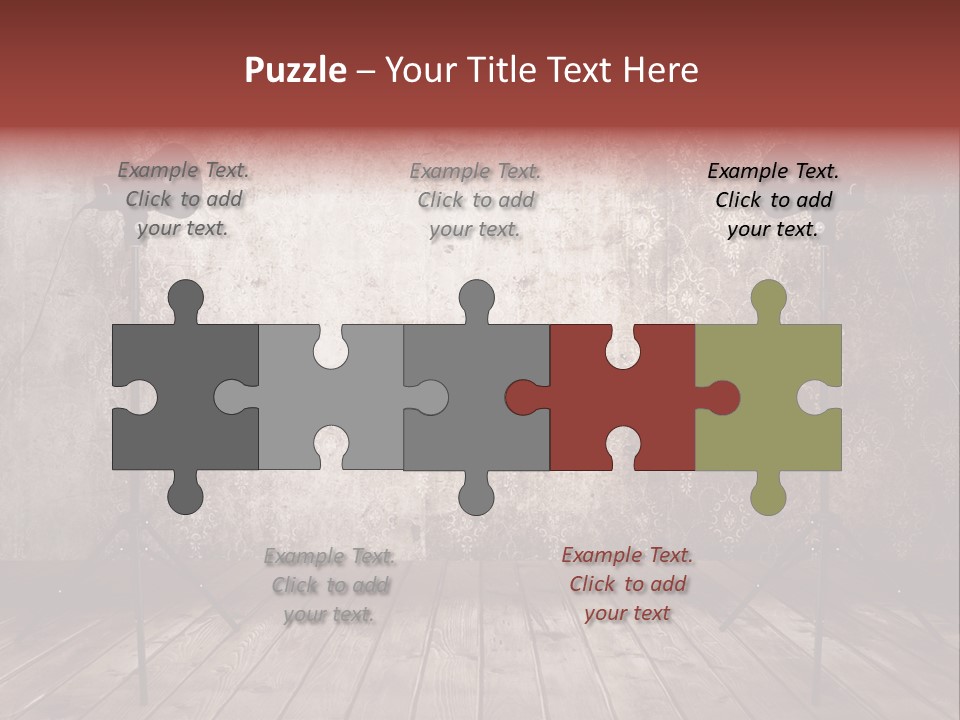 Grunge Equipment Floor PowerPoint Template