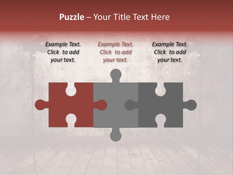 Grunge Equipment Floor PowerPoint Template