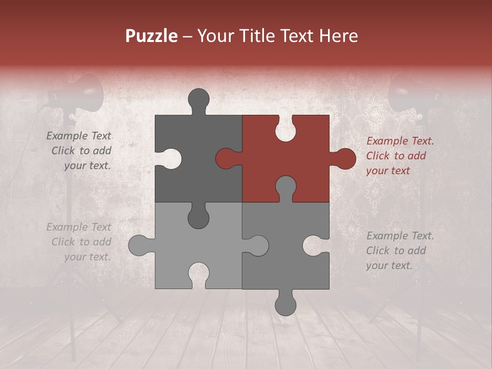 Grunge Equipment Floor PowerPoint Template