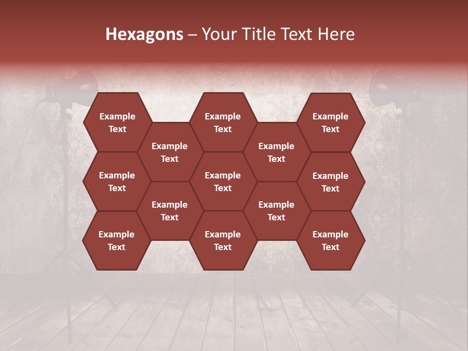 Grunge Equipment Floor PowerPoint Template