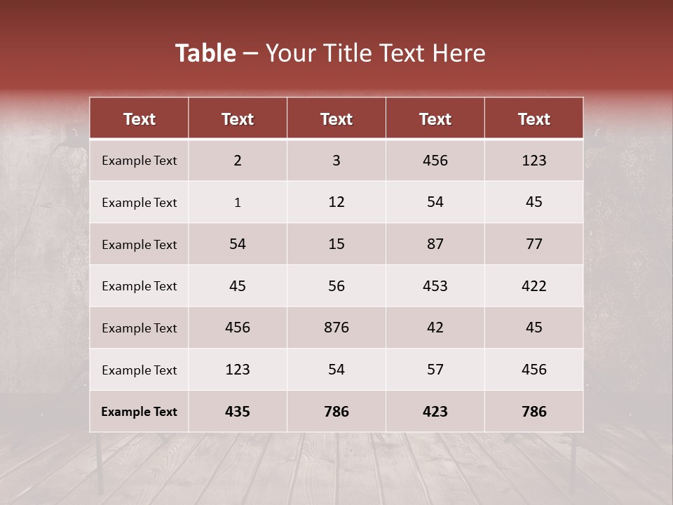 Grunge Equipment Floor PowerPoint Template