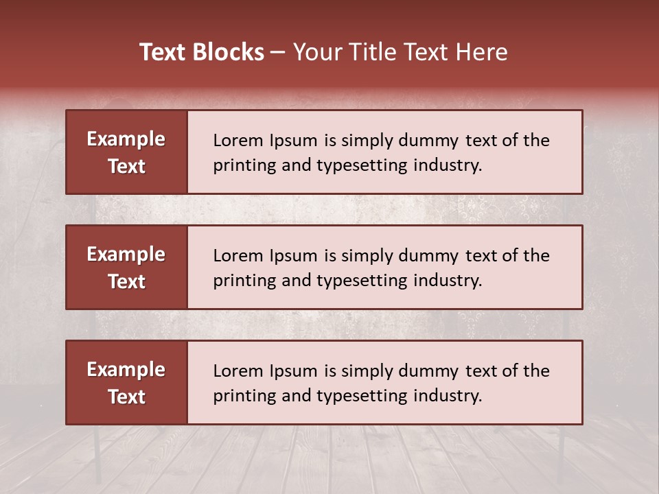Grunge Equipment Floor PowerPoint Template