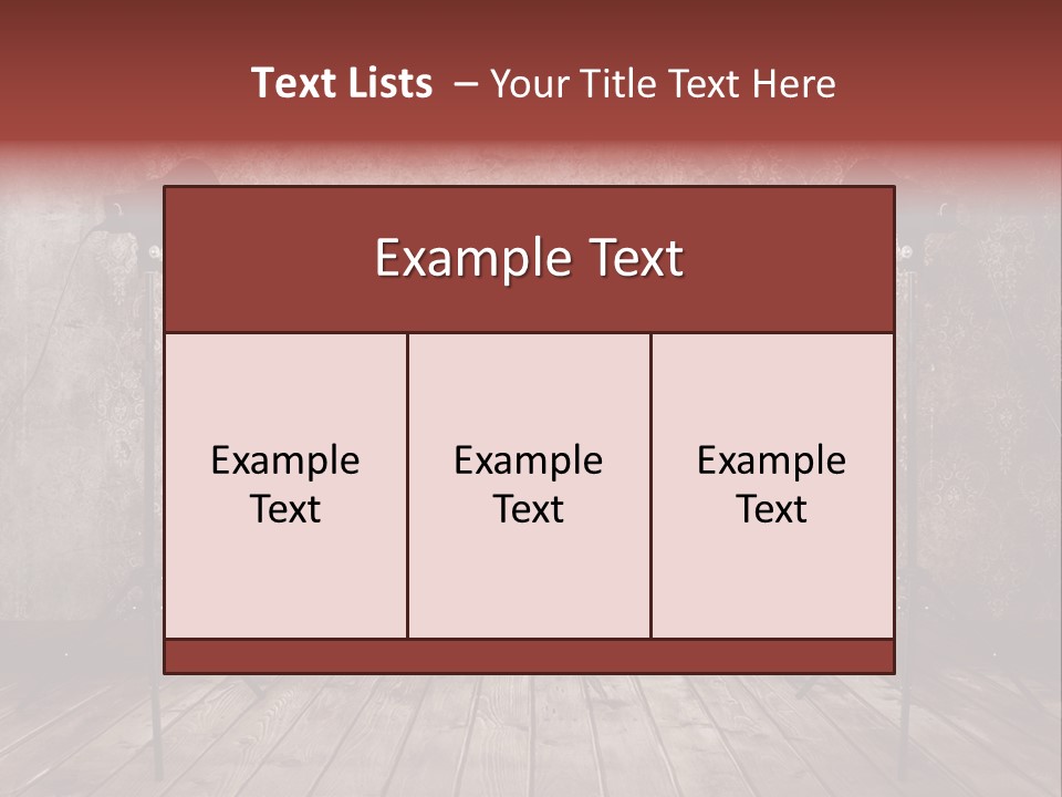 Grunge Equipment Floor PowerPoint Template