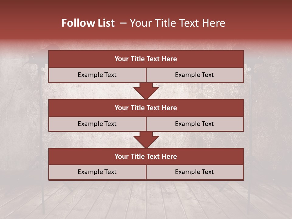 Grunge Equipment Floor PowerPoint Template