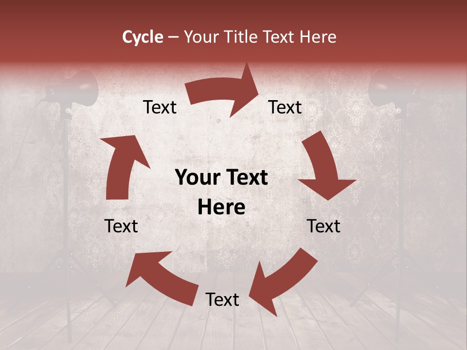 Grunge Equipment Floor PowerPoint Template