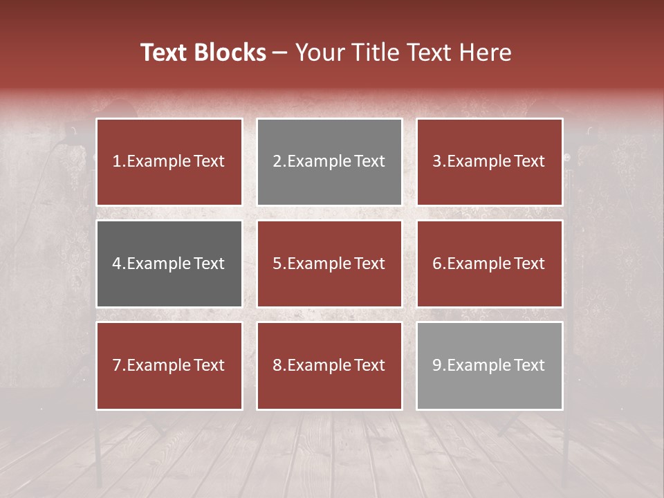 Grunge Equipment Floor PowerPoint Template