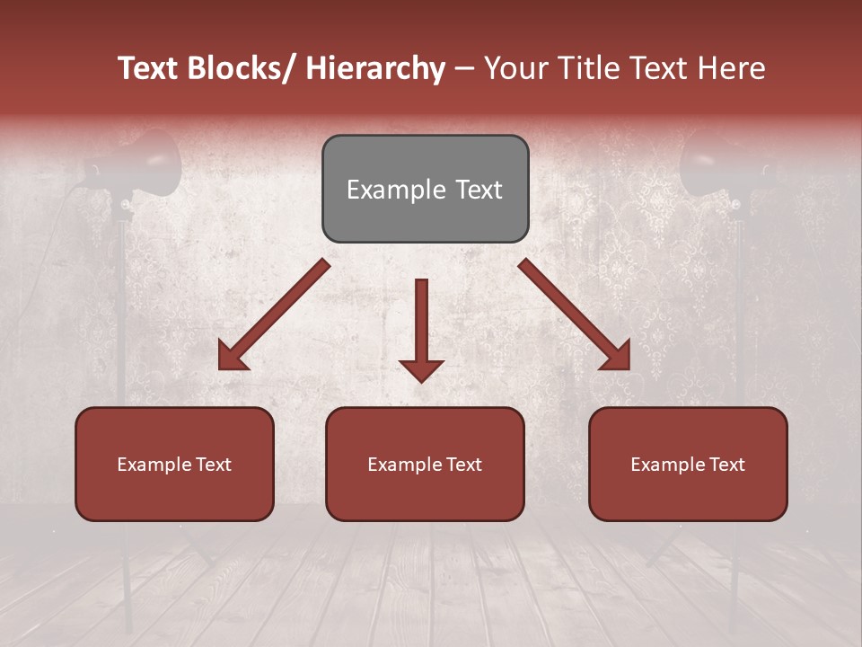 Grunge Equipment Floor PowerPoint Template