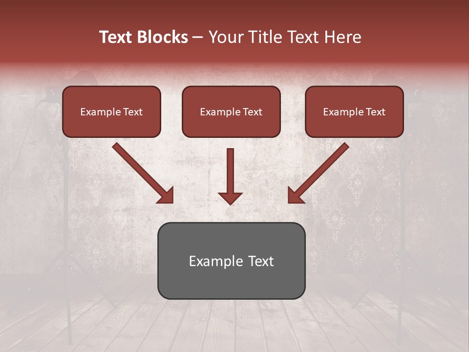 Grunge Equipment Floor PowerPoint Template
