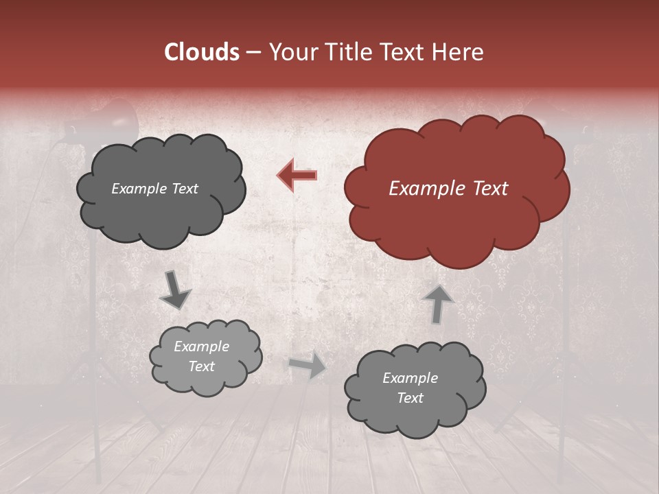 Grunge Equipment Floor PowerPoint Template