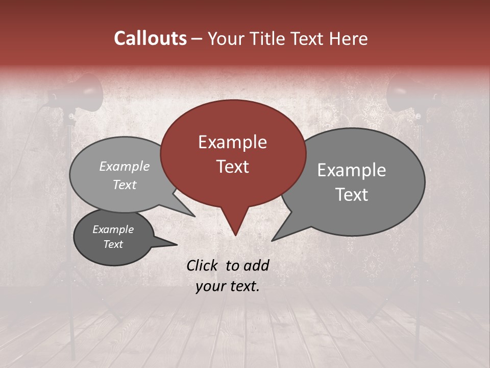 Grunge Equipment Floor PowerPoint Template