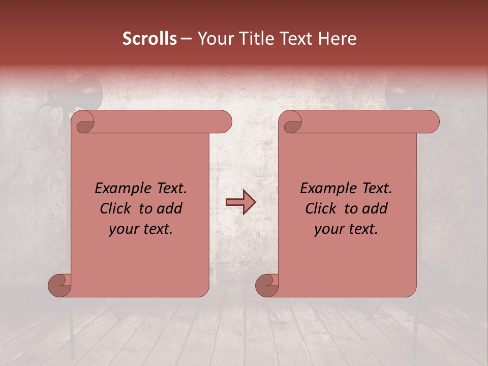 Grunge Equipment Floor PowerPoint Template