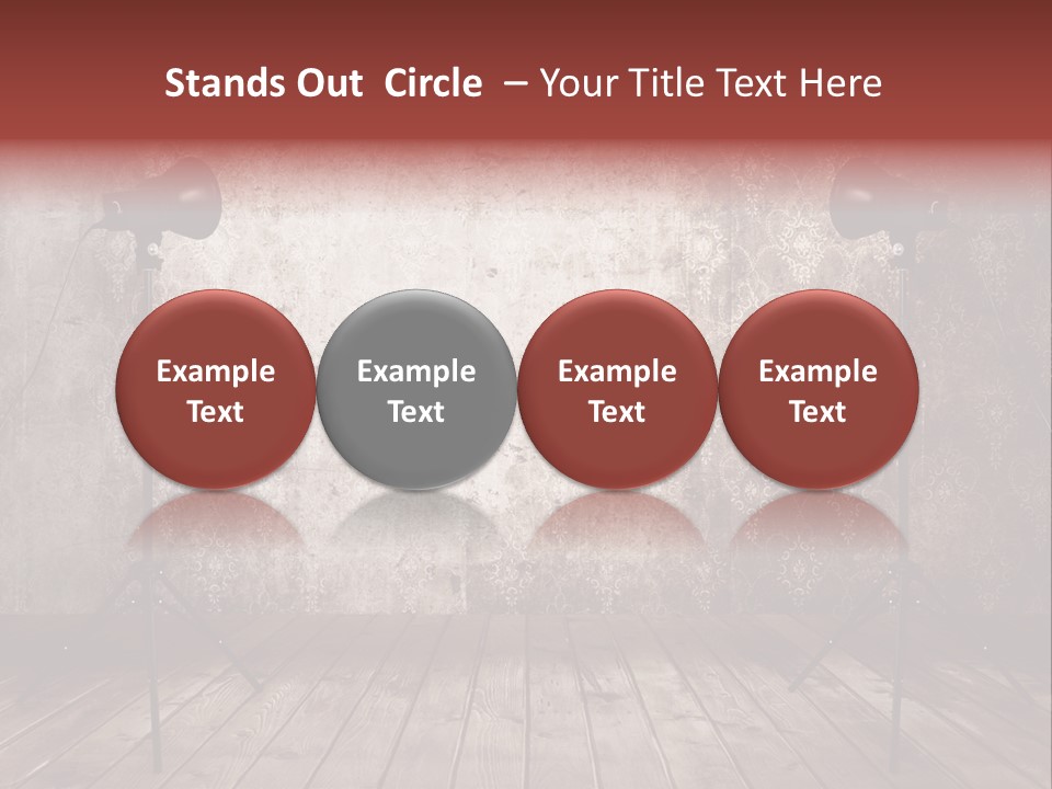 Grunge Equipment Floor PowerPoint Template