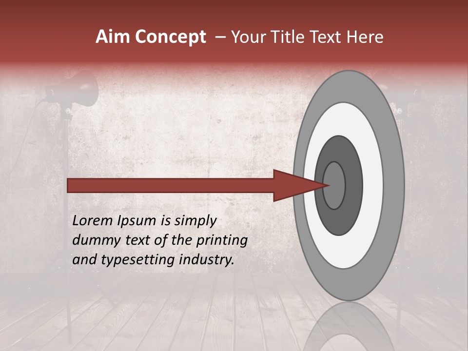 Grunge Equipment Floor PowerPoint Template