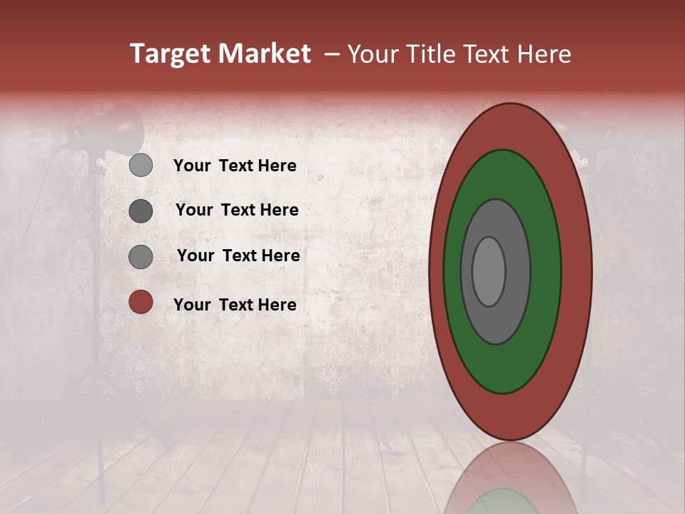 Grunge Equipment Floor PowerPoint Template