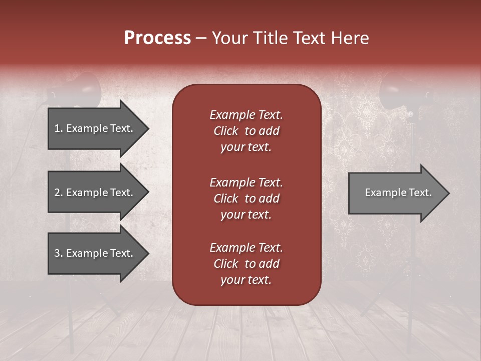 Grunge Equipment Floor PowerPoint Template