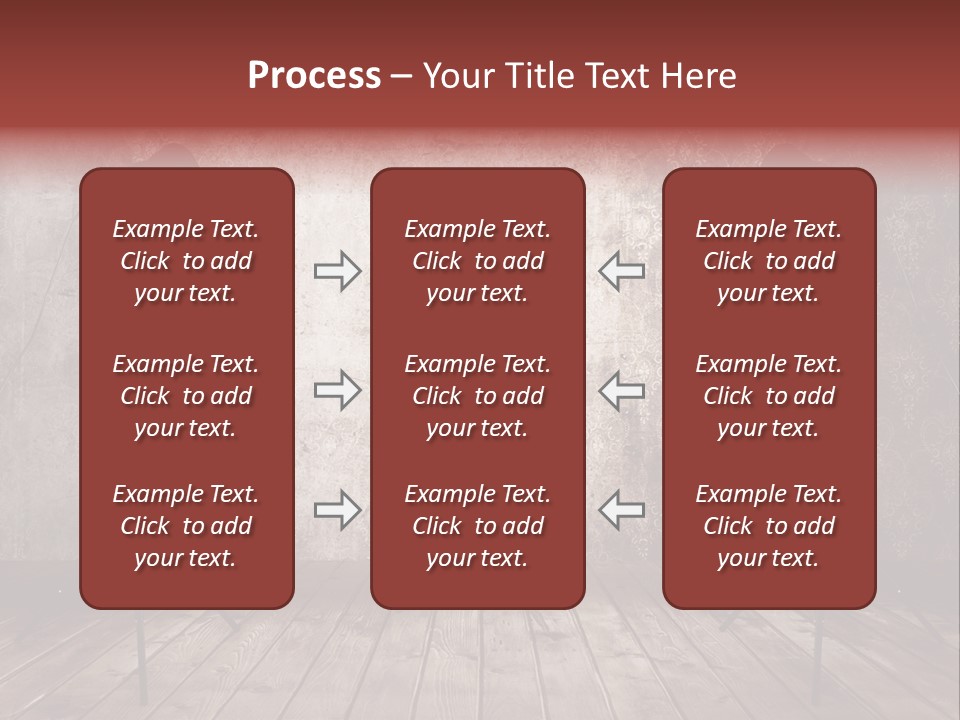 Grunge Equipment Floor PowerPoint Template