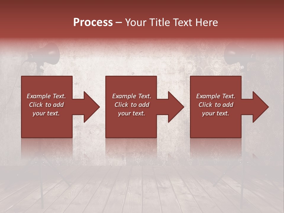 Grunge Equipment Floor PowerPoint Template