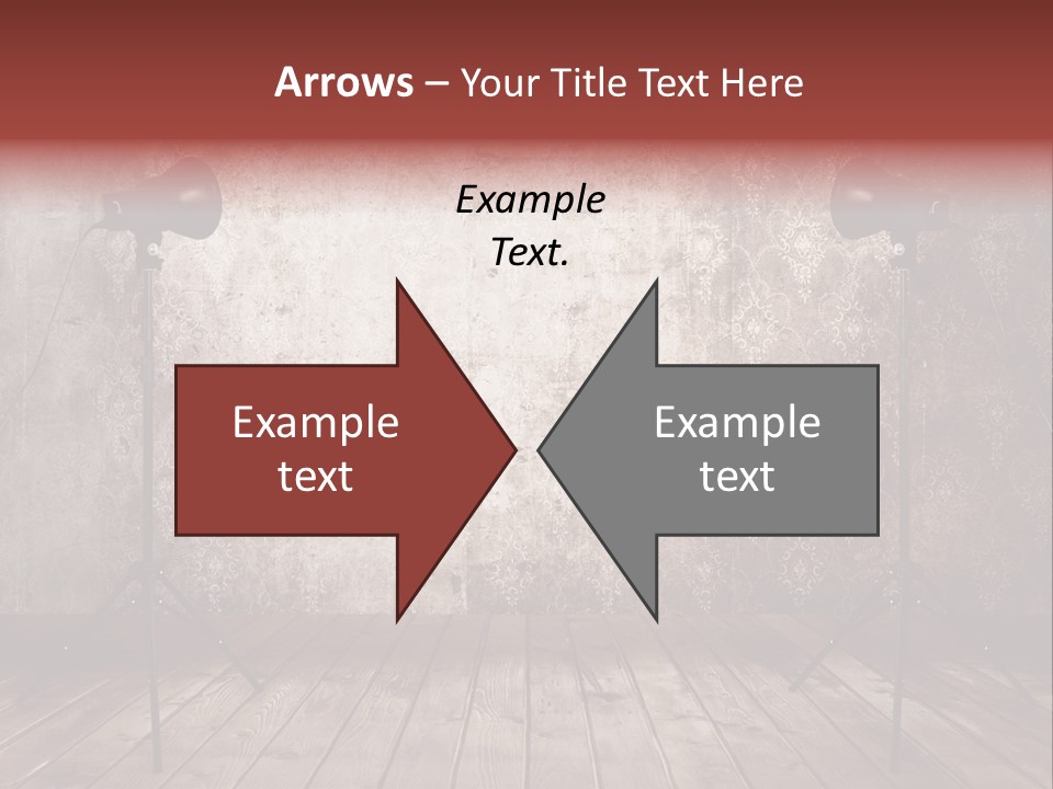 Grunge Equipment Floor PowerPoint Template