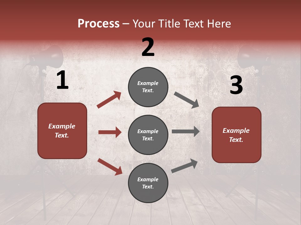 Grunge Equipment Floor PowerPoint Template