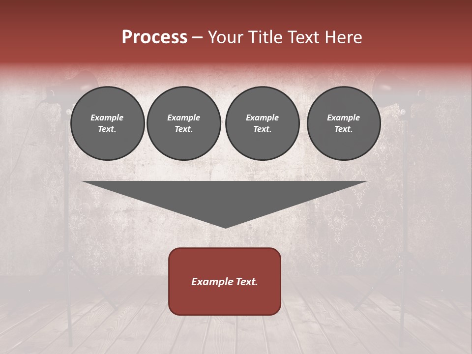 Grunge Equipment Floor PowerPoint Template