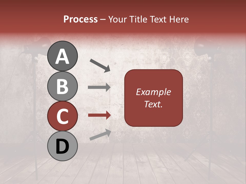 Grunge Equipment Floor PowerPoint Template