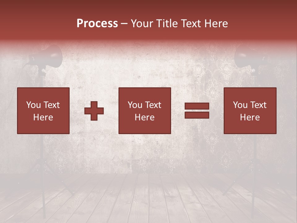 Grunge Equipment Floor PowerPoint Template