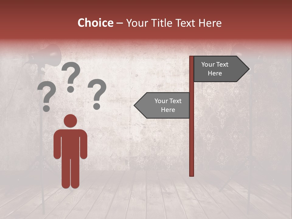 Grunge Equipment Floor PowerPoint Template