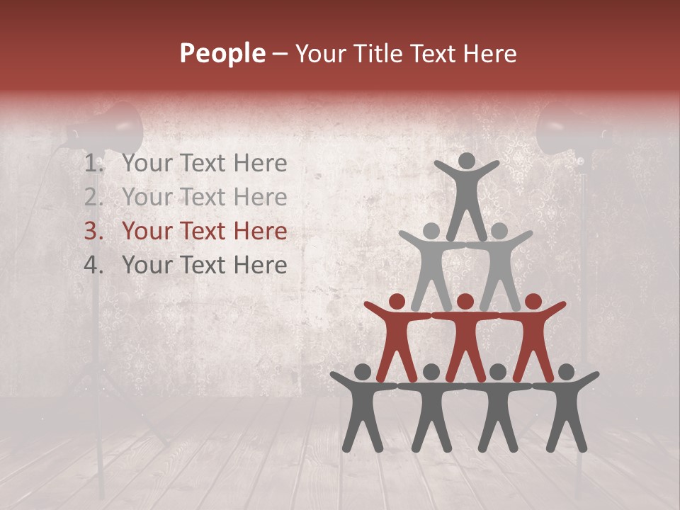 Grunge Equipment Floor PowerPoint Template