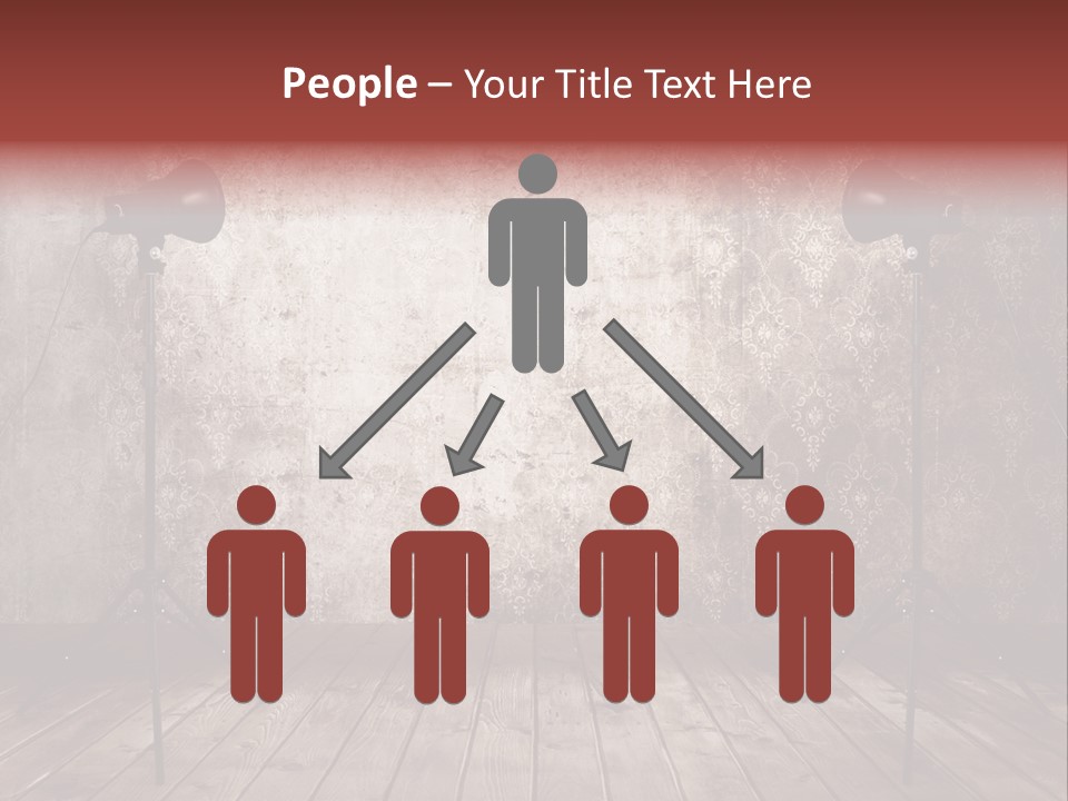 Grunge Equipment Floor PowerPoint Template