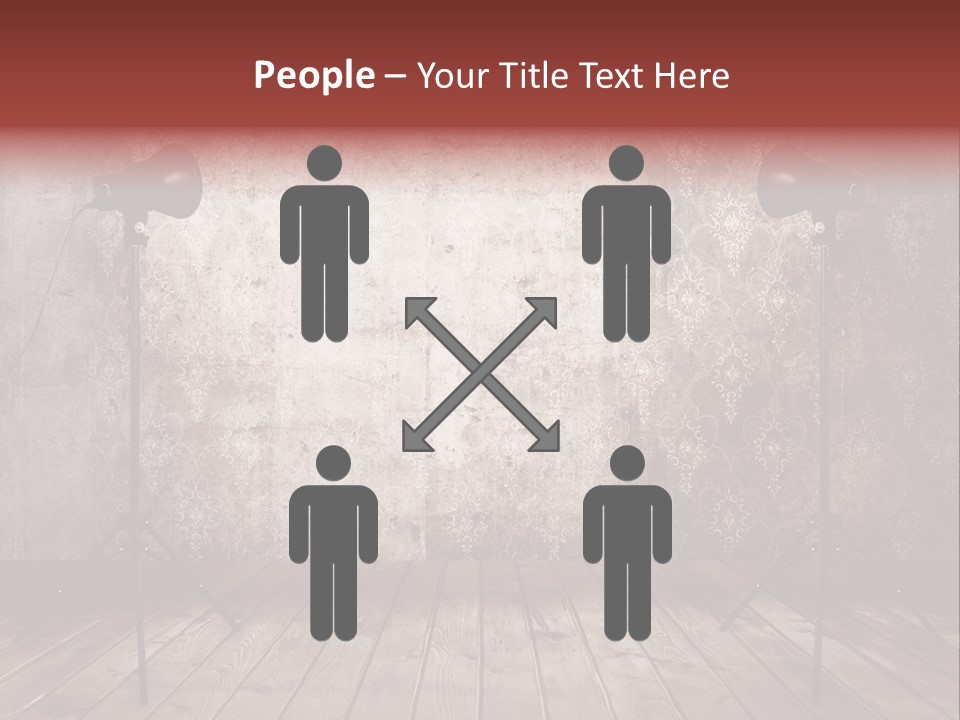 Grunge Equipment Floor PowerPoint Template