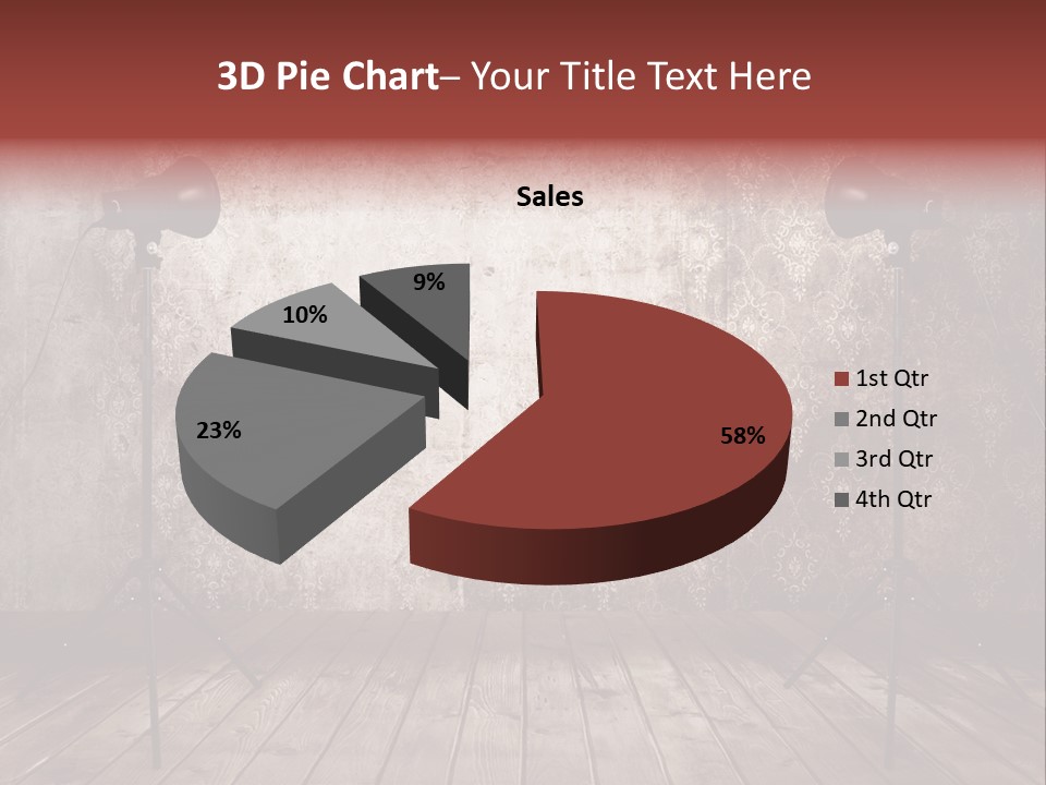 Grunge Equipment Floor PowerPoint Template