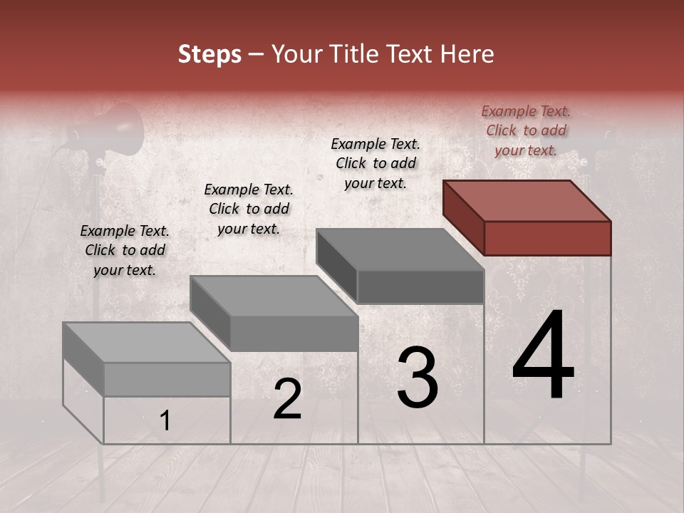 Grunge Equipment Floor PowerPoint Template