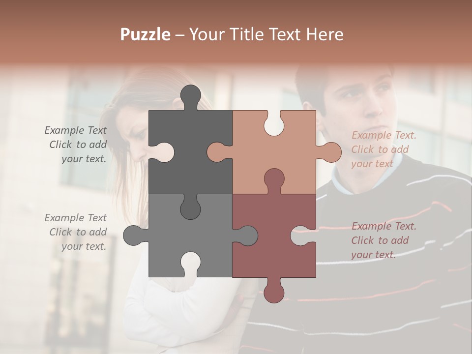 Boyfriend Sad People PowerPoint Template