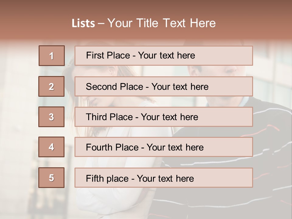 Boyfriend Sad People PowerPoint Template