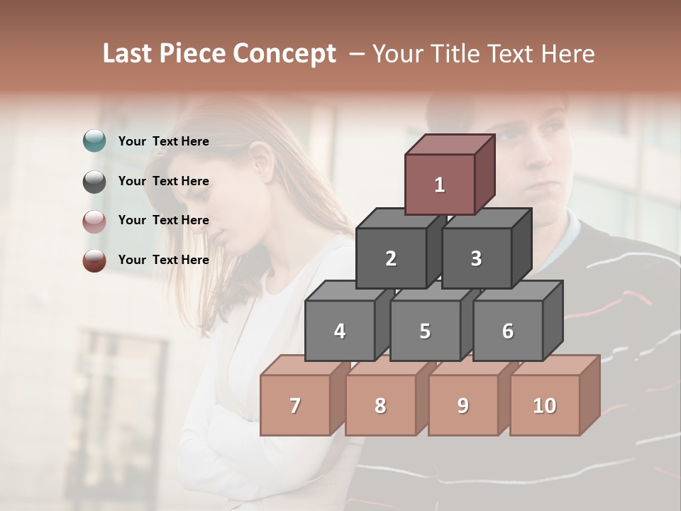 Boyfriend Sad People PowerPoint Template