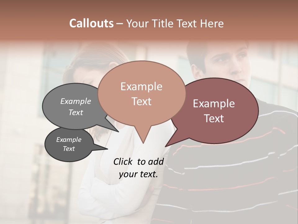 Boyfriend Sad People PowerPoint Template