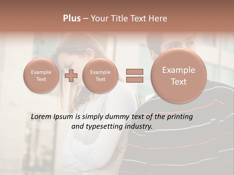 Boyfriend Sad People PowerPoint Template