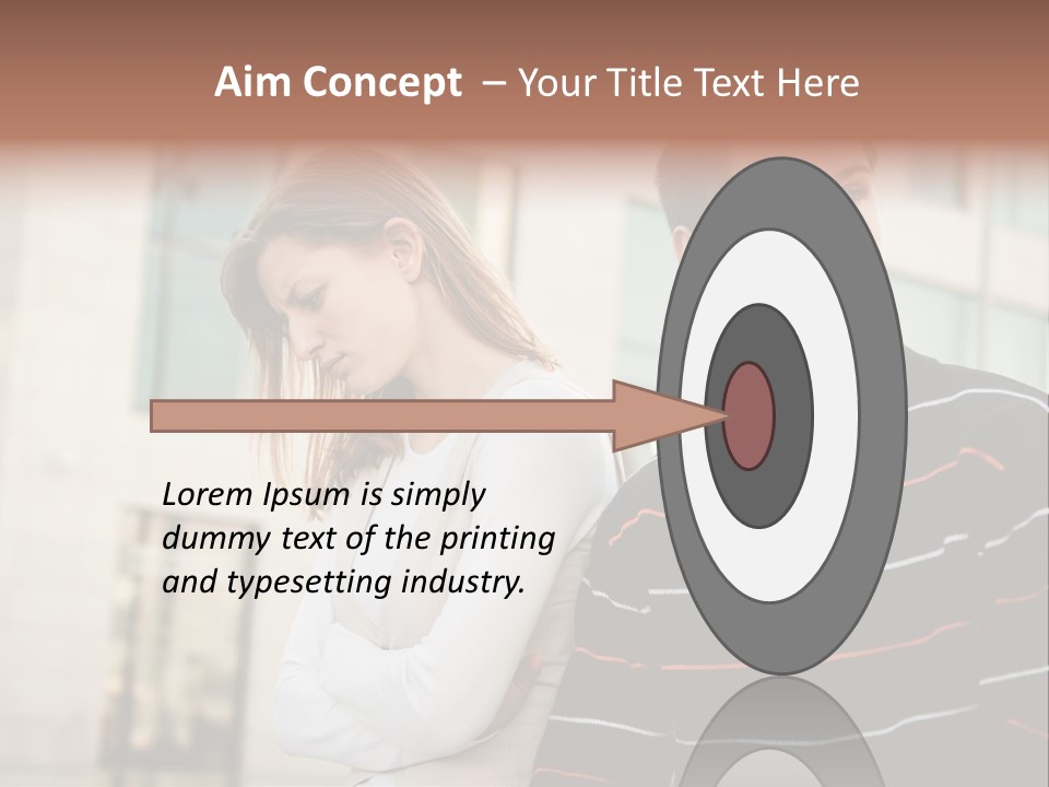 Boyfriend Sad People PowerPoint Template