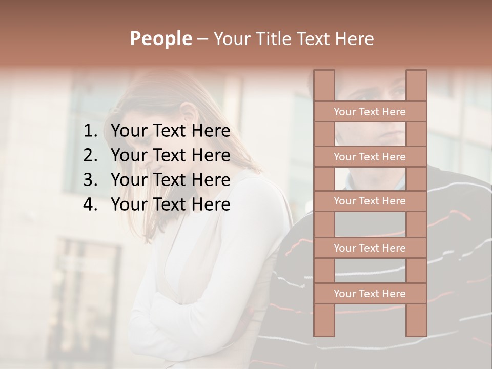 Boyfriend Sad People PowerPoint Template