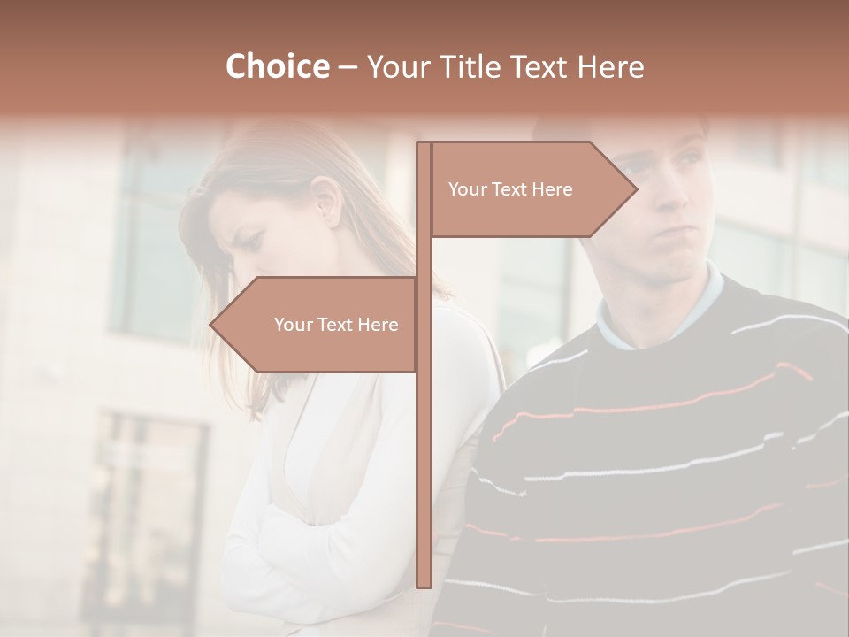 Boyfriend Sad People PowerPoint Template