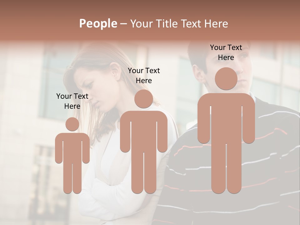 Boyfriend Sad People PowerPoint Template