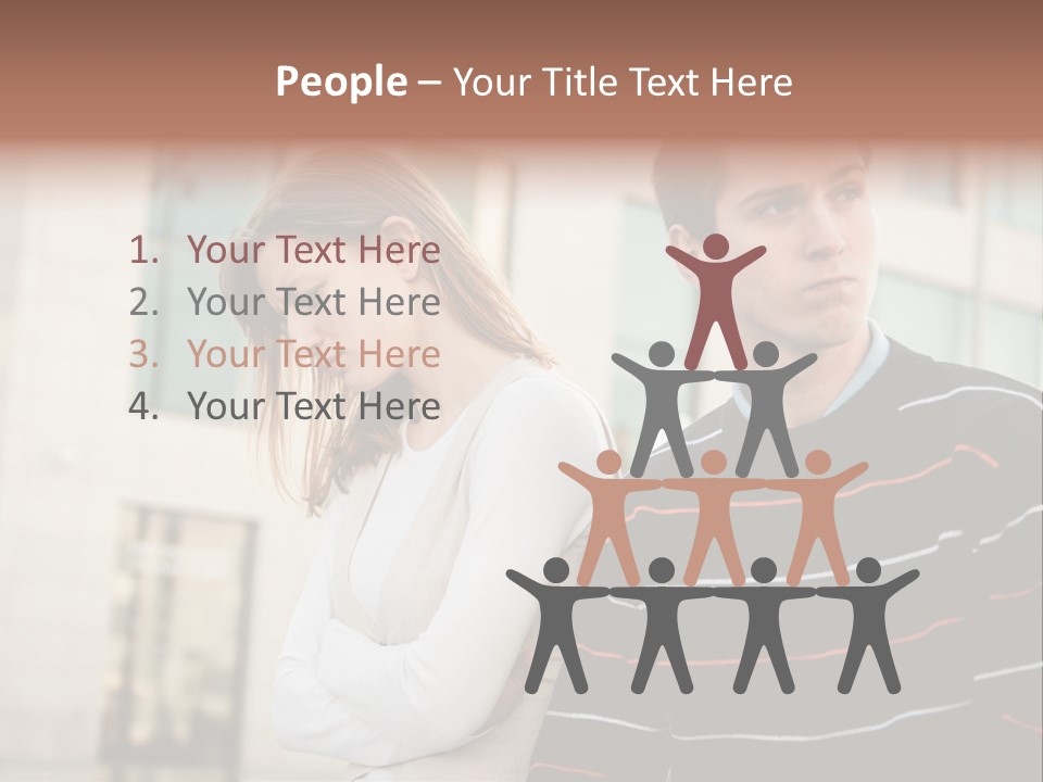 Boyfriend Sad People PowerPoint Template