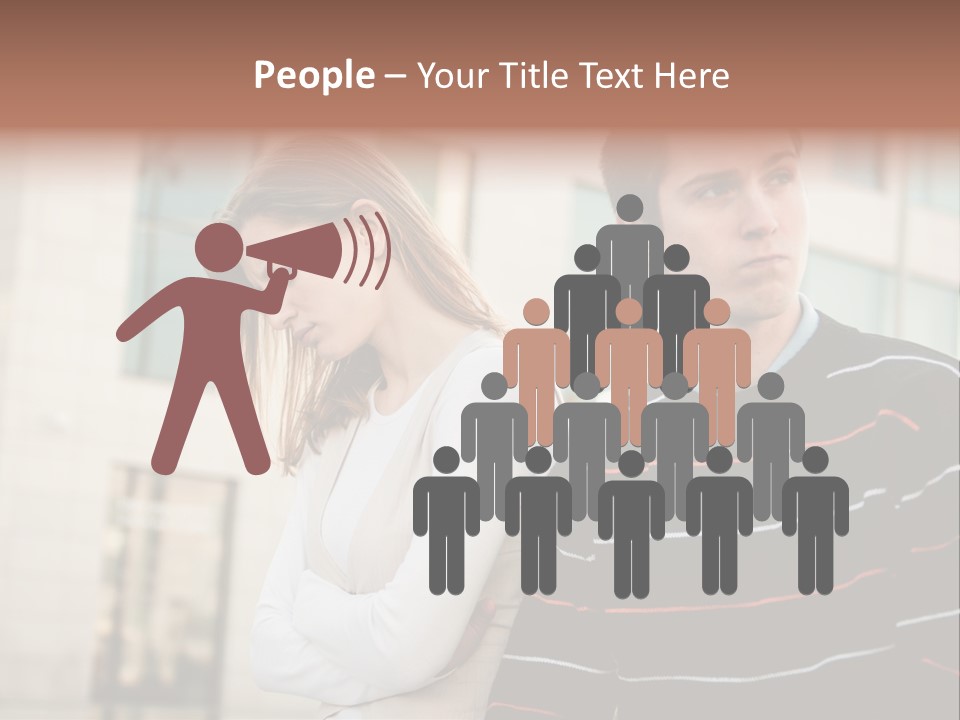 Boyfriend Sad People PowerPoint Template