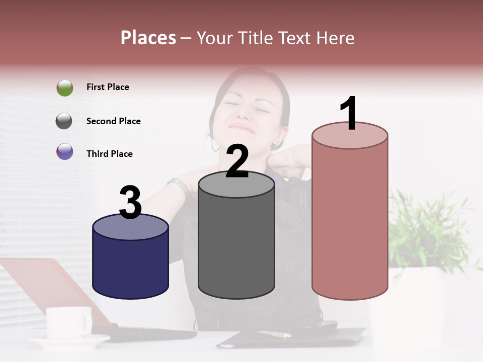 Woman Table Upset PowerPoint Template