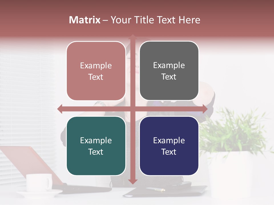 Woman Table Upset PowerPoint Template