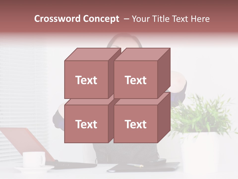 Woman Table Upset PowerPoint Template