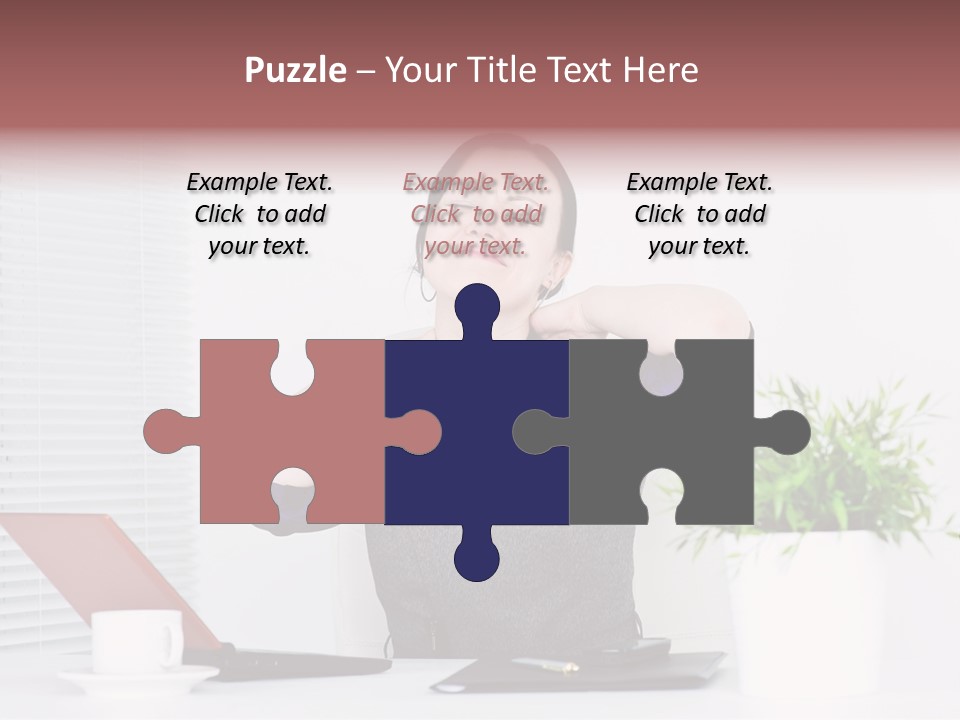 Woman Table Upset PowerPoint Template