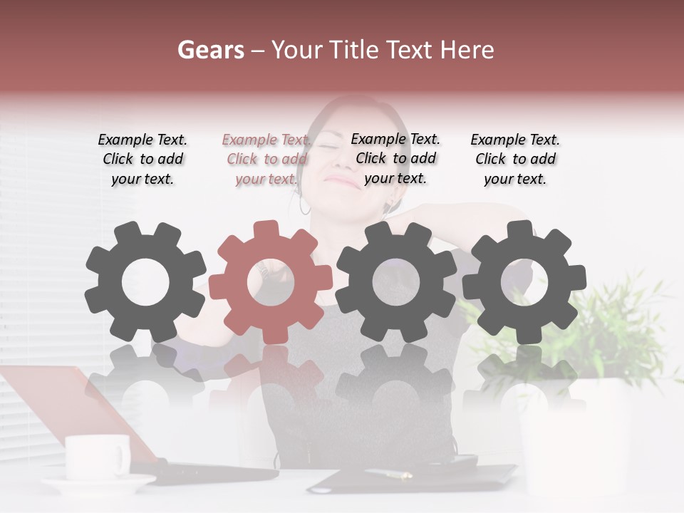 Woman Table Upset PowerPoint Template